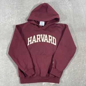 Harvard Crimson Champion Eco Youth YM 7-8 Pullover Hoodie Sweatshirt